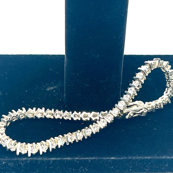 Sterling Silver 925 CZ Tennis Bracelet | Classic Sparkle - Picture 7 of 12
